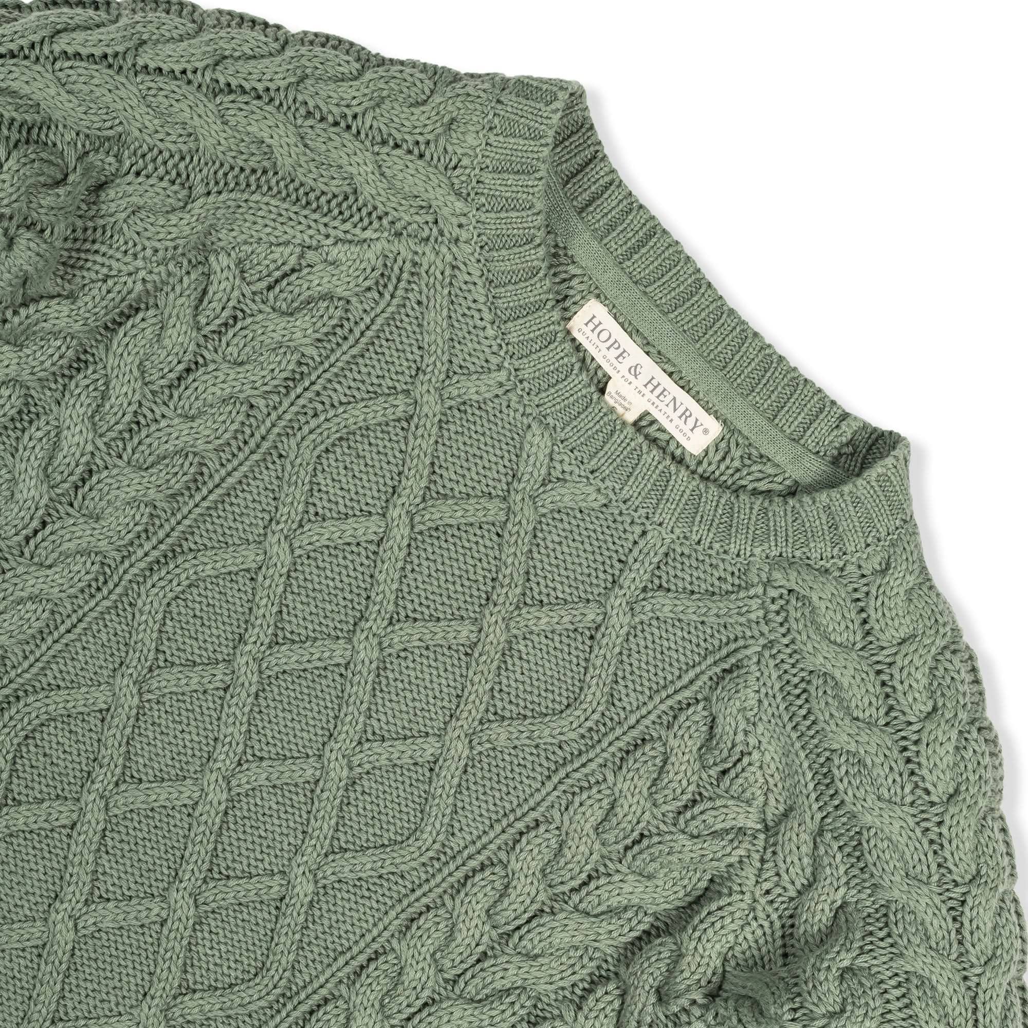 Image of Organic Raglan Fisherman Sweater
